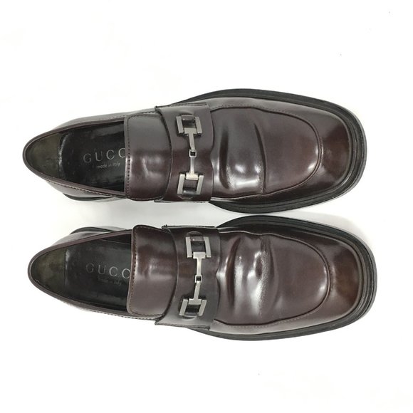 Men\'s VINTAGE Gucci Horsebit Loafers Dress Shoes Size 9 UK/9.5 US Brown Leather main image 10